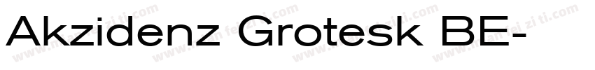 Akzidenz Grotesk BE字体转换